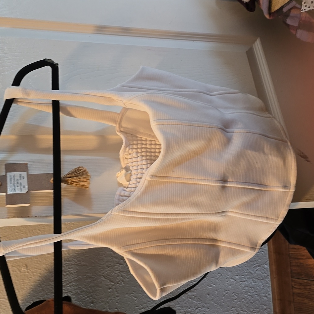 A white corset top from h&m.